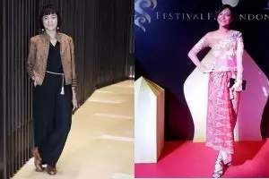 Biasa tampil tomboi, ini 11 potret Poppy Sovia kenakan dress