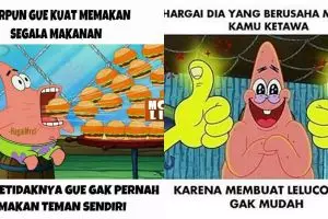 14 Meme lucu Patrick Star lagi bijak ini bikin senyum tipis