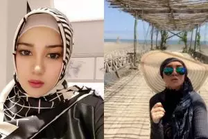 12 Gaya traveling Bebi Silvana, istri Opick yang sukses berbisnis