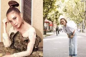 10 Potret Rossa kenakan baju kasual, pakai kaus aja cantik