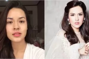 Beda penampilan 10 diva Indonesia pakai dan tanpa makeup