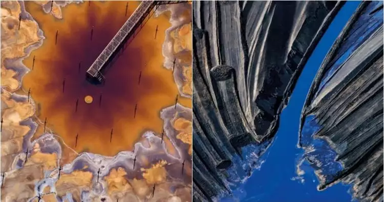12 Foto udara dampak limbah industri ini indah tapi mengerikan