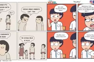 12 Komik strip lucu obrolan anak sekolah ini bikin ketawa