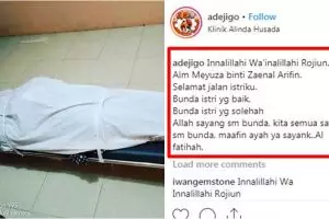 Terkena tsunami Banten, istri Ade Jigo eks Teamlo meninggal dunia