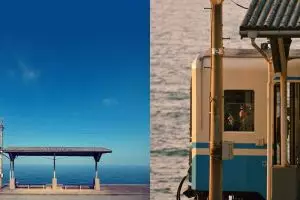 20 Potret Shimonada, stasiun kereta api paling indah di dunia