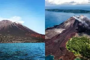 11 Foto keindahan Anak Krakatau sebelum meletus