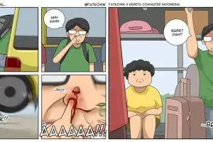 10 Komik strip lucu pengalaman naik transportasi umum, kocak pol
