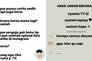 10 Obrolan lucu dilemanya anak milenial ini bikin senyum kecut