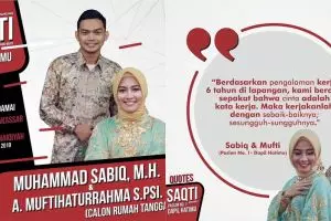 Menikah di tahun politik, undangan resepsi pasangan ini unik