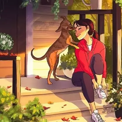 15 Ilustrasi gambarkan keseharian cewek penyayang binatang, seru