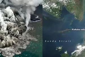 Prediksi jarak waktu tsunami menerjang jika Anak Krakatau erupsi