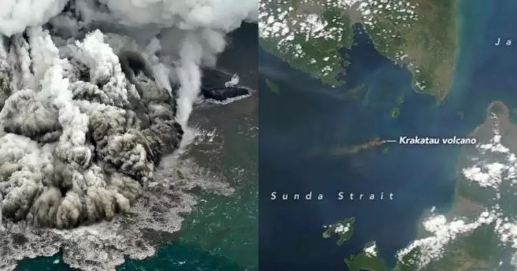 Prediksi jarak waktu tsunami menerjang jika Anak Krakatau erupsi