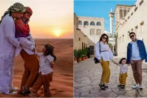 10 Momen liburan keluarga Sarwendah di Dubai, seru banget