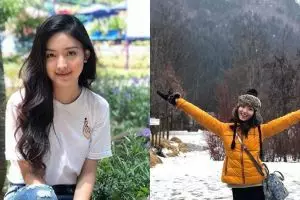 9 Potret Natasha Wilona liburan tanpa pacar, tetep happy