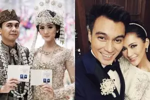 29 Seleb gelar pernikahan di tahun 2018, intip gaun pengantinnya