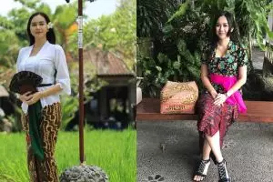11 Gaya Aura Kasih dalam balutan kebaya, makin memesona 