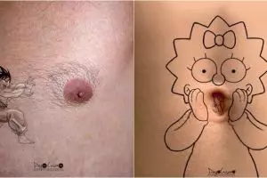 10 Ilustrasi di bagian tubuh manusia ini hasilnya kreatif abis