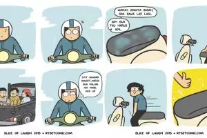 10 Komik strip lika-liku pengendara motor ini kocak