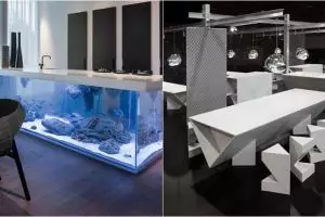 12 Inspirasi meja dapur unik, percantik rumah di awal tahun 2019