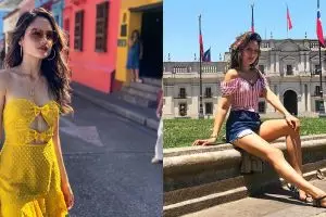 11 Gaya Cinta Laura liburan di Amerika Selatan, bikin susah kedip