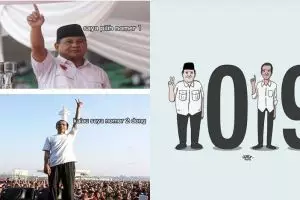 10 Meme lucu Jokowi-Prabowo, bikin suasana adem jelang Pilpres