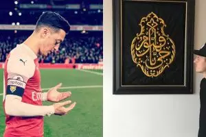 Mesut Ozil dapat hadiah Kiswah Ka'bah, ini ungkapan bahagianya