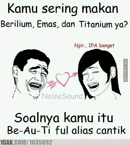 Gombalan lucu pakai rumus ilmiah © 2022 brilio.net