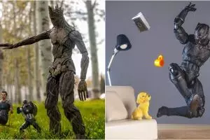 15 Foto action figure ini gambarkan keseharian kocak superhero