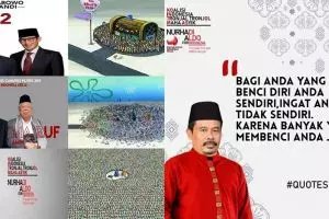 13 Meme lucu Nurhadi-Aldo, pasangan capres-cawapres dunia maya
