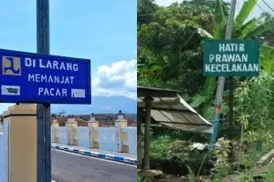 13 Pengumuman di jalanan ini bikin ketawa sambil tepuk jidat