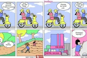10 Komik strip lucu diajak jalan pacar ini bikin ketawa