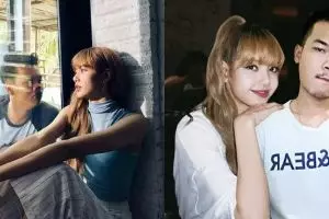 10 Foto editan lucu cowok narsis bareng Lisa Blackpink, kepedean
