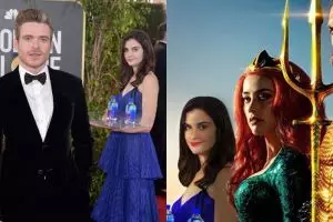 10 Editan lucu cewek pembawa botol di red carpet Golden Globe 2019