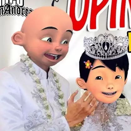 5 Video lucu pernikahan karakter Upin Ipin, nggak tayang di TV