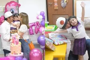 10 Momen ulang tahun Gempi, Gading & Gisel kompak rayakan bersama