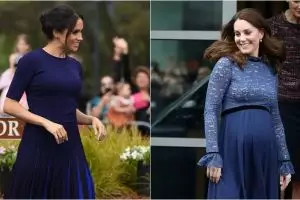 10 Beda gaya fashion Kate Middleton & Meghan Markle saat hamil