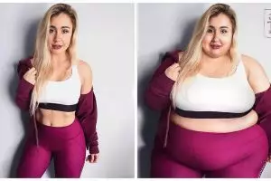 10 Foto editan beri gambaran cantik tidak diukur dari ukuran tubuh