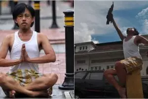 10 Aksi Epy Kusnandar promosi Preman Pensiun, cuma pakai kolor