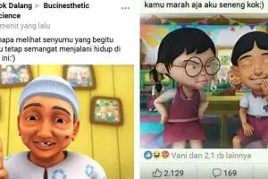 11 Meme lucu romantisnya karakter Upin Ipin ini bikin baper