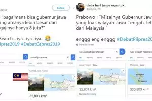 10 Cuitan lucu Jawa Tengah lebih luas dari Malaysia ini kocak