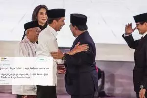 14 Debat imajiner Jokowi-Ma'ruf vs Prabowo-Sandi ini kocak abis