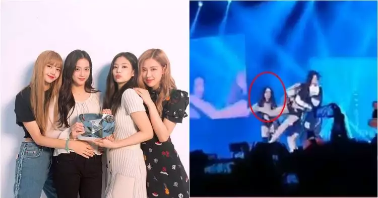 Video detik-detik Jennie tendang Jisoo Blackpink di konser Jakarta