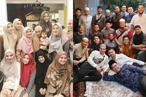 10 Potret Raffi Ahmad & Nagita Slavina ikuti kajian, bikin adem 
