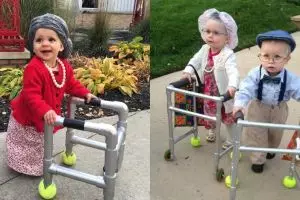 10 Potret menggemaskan bayi didandani jadi kakek-nenek, lucu abis