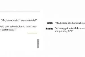 10 Obrolan lucu emak-emak nyuruh sekolah ini bikin nyengir