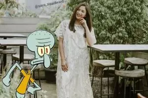 5 Foto lucu editan Squidward bareng seleb ini maksa tapi kreatif