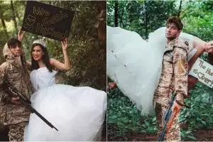 5 Pemotretan unik lamaran Ammar Zoni-Irish Bella, bertema 'perburuan'