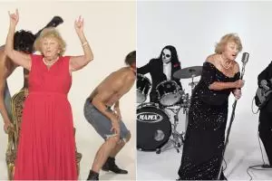 Nenek 97 tahun jadi vokalis band metal, 5 aksinya bikin melongo