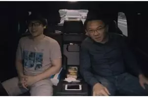 Momen lucu Ahok kaget lewat Simpang Semanggi yang dia bangun