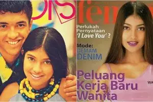 10 Potret Sarah Azhari saat masih jadi cover majalah jadul